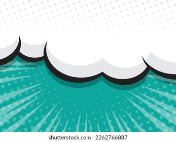 libro de historietas abstracto, arte pop, fondo con ilustración vectorial del espacio de copia de burbujas de voz