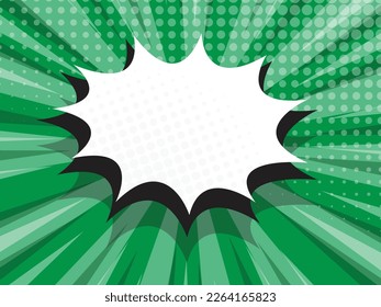 abstract comic book, pop art, background with speech bubble copy space vector illustration