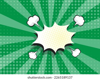 libro de historietas abstracto, arte pop, fondo con ilustración vectorial del espacio de copia de burbujas de voz