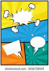 Abstrakter Comic, Pop Art Cartoon Hintergrund mit Leerzeichen für Ihre Text-Vektor-Illustration hinzufügen