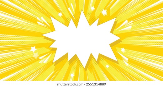 abstract comic book yellow bright background