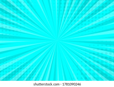 Abstract comic bright Blue Background. halftone humor effects.