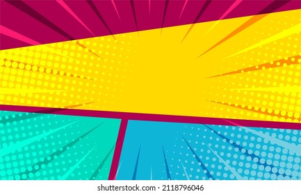 Abstract comic cartoon blank background