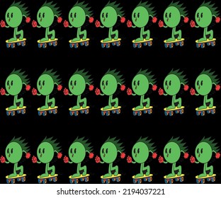 Abstract comic faces with emotions. Pencil drawing sketch style. Different colorful characters, flat cartoon design. Printable fashion vector illustration.