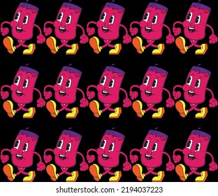 Abstract comic faces with emotions. Pencil drawing sketch style. Different colorful characters, flat cartoon design. Printable fashion vector illustration.