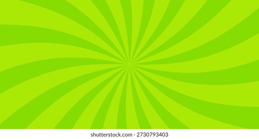 Fondo verde cómico abstracto. ilustración.