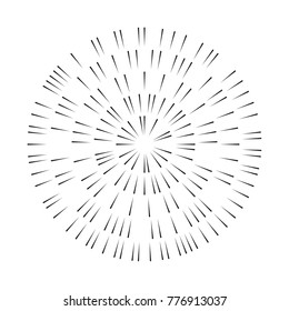 Abstract comic radial speed line background