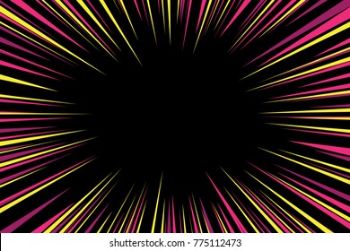 Abstract comic speed radial background