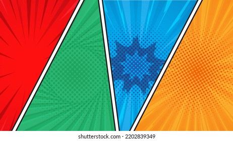 Abstract Comic Style Background Design