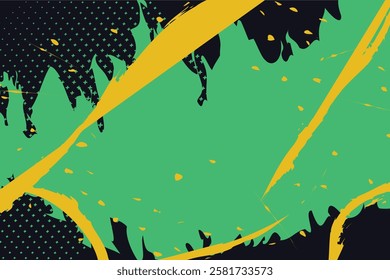 Abstract Comic Style Graffiti Colorful Digital Art Background Cover Vibrant Fluid Forms and Multi-Color Geometric Cartoon Shapes for Trendy Modern Design 