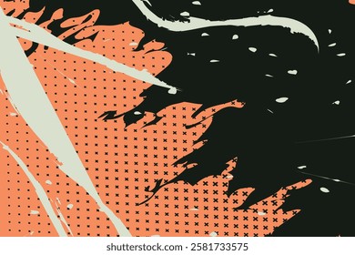 Abstract Comic Style Graffiti Colorful Digital Art Background Cover Vibrant Fluid Forms and Multi-Color Geometric Cartoon Shapes for Trendy Modern Design 