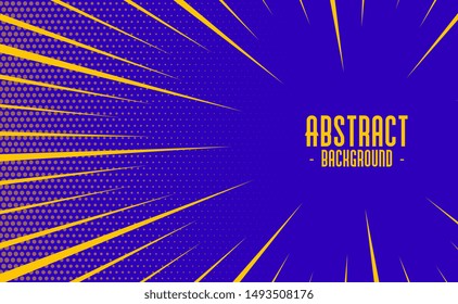 abstract comic style speed zoom lines background design