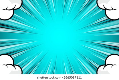 Abstract comic wallpaper. Cartoon style background.