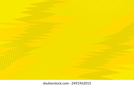 Abstract Comic yellow background with dot halftone