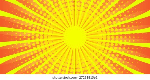 Fondo amarillo cómico Abstractas. illustration.eps10.