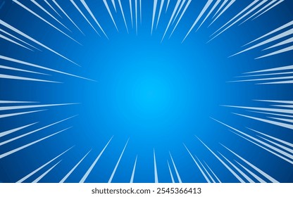 Abstract comic zoom background vector illustration