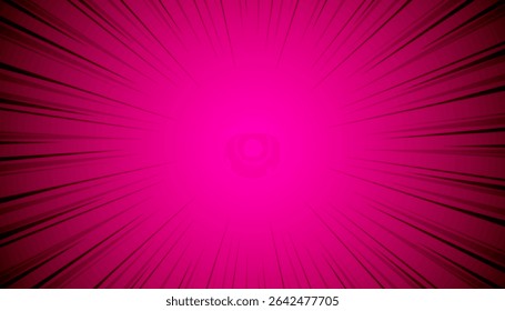 Fundo de zoom cômico abstrato. ilustração vetorial.