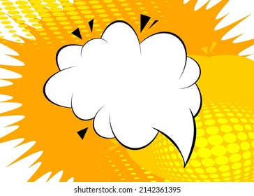 Abstract Comics Background. Poster, banner, flyer, cover. Comic book elements. Retro pop art style backdrop.