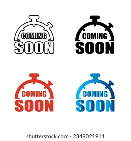 Abstract Coming Soon Silhouette Illustration, can be used for business designs, presentation designs or any suitable designs.