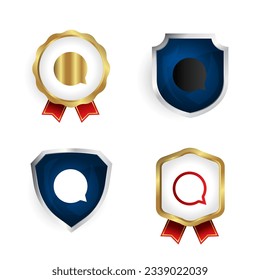Abstract Comment Icon Badge and Label Collection, can be used for business designs, presentation designs or any suitable designs.