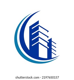 Abstract Commercial Building logo simple