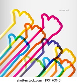 Abstrakter Kommunikationshintergrund.  Vektorgrafik.
