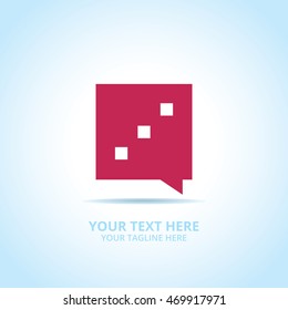 Abstract Communication logo, design concept, emblem, logotype element for template.