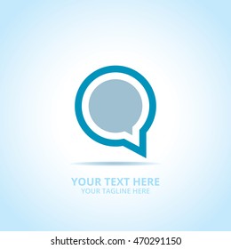Abstract Communication logo, design concept, emblem, logotype element for template.