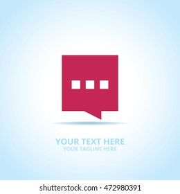 Abstract Communication logo, design concept, emblem, icon, flat logotype element for template.