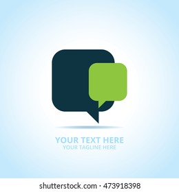 Abstract Communication logo, design concept, emblem, icon, flat logotype element for template.
