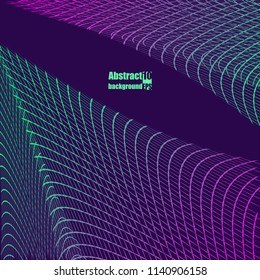 Abstract communication network background. Fractal element with lines. Eps10 Vector illustration