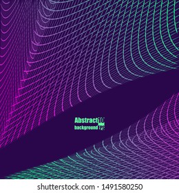 Abstract communication network background. Fractal element with lines. Eps10 Vector illustration