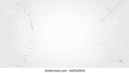Abstract. Communications or technology, science background. silver connected line on white background. vector.