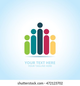 Abstract Community logo, design concept, emblem, icon, logotype element for template.
