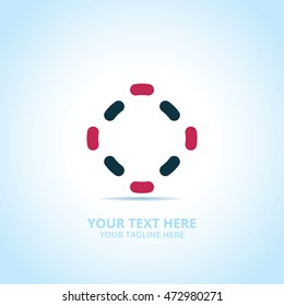 Abstract Community logo, design concept, emblem, icon, flat logotype element for template.