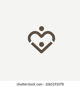 Abstract community logo icon vector design. Creative agency, social work, teamwork, business, advertising vector logo.  Design Editable Design. Happy motivated people in colorful logo. Team web icon.