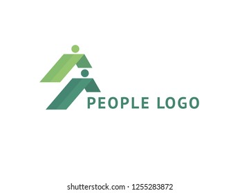 Abstract community logo icon vector design. Creative agency, social work, teamwork, business, advertising vector logotype. Happy motivated people in colorful logo. Team web icon