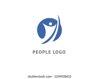 Abstract community logo icon vector design. Creative agency, social work, teamwork, business, advertising vector logo. Editable Design. Happy motivated people in colorful logo. Team web icon