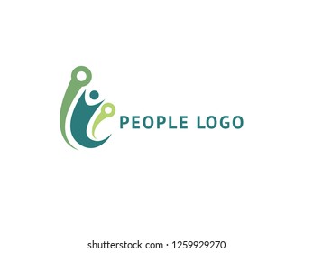 Abstract community logo icon vector design. Creative agency, social work, teamwork, business, advertising vector logo. Editable Design. Happy motivated people in colorful logo. Team web icon