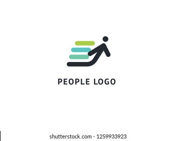 Abstract community logo icon vector design. Creative agency, social work, teamwork, business, advertising vector logo. Editable Design. Happy motivated people in colorful logo. Team web icon