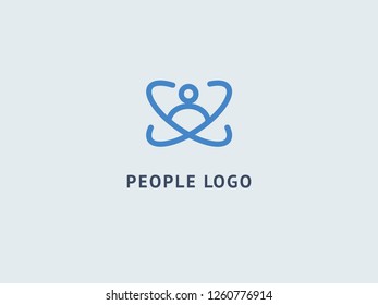 Abstract community logo icon vector design. Creative agency, social work, teamwork, business, advertising, internet communication company, digital agency, marketing. vector logo. Team web icon