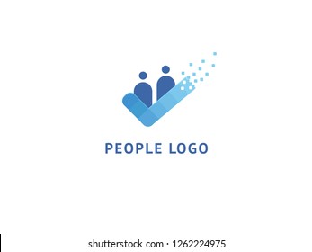 Abstract community logo icon vector design. Creative agency, social work, teamwork, business, advertising vector logo. Editable Design. Happy motivated people in colorful logo. Team web icon