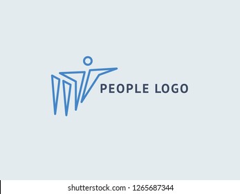 Abstract community logo icon vector design. Creative agency, social work, teamwork, business, advertising vector logo. Editable Design. Happy motivated people in colorful logo. Team web icon