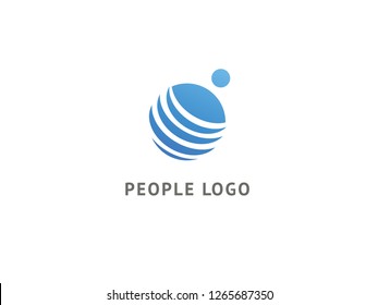 Abstract community logo icon vector design. Creative agency, social work, teamwork, business, advertising vector logo. Editable Design. Happy motivated people in colorful logo. Team web icon