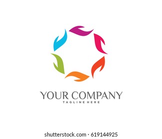 Abstract Community Logo Template Design