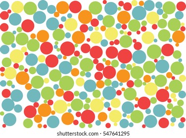 abstract compact random colored, size circles background