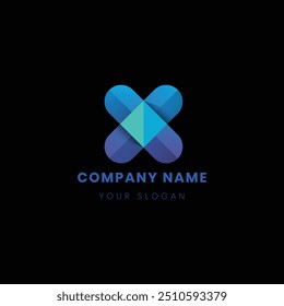 Abstrato Empresa Bonito Logotipo Identidade Design
