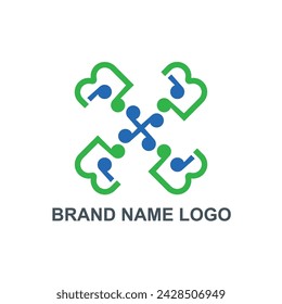 Abstract company brand name logo