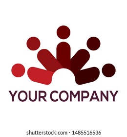 abstract company icon on a white background