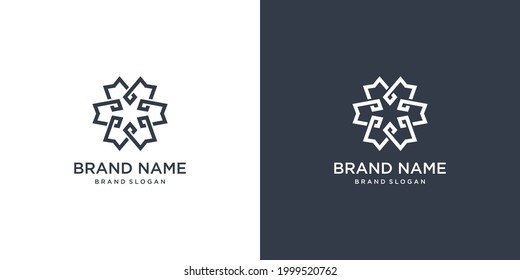 Abstract company logo with creative star concept Premium Vector part 2